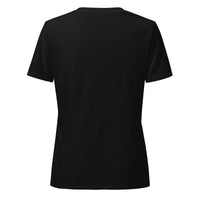 TROUBLE Women’s v-neck t-shirt (BLACK)