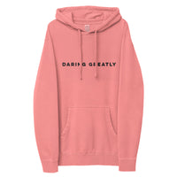 DARING GREATLY Womens pigment-dyed hoodie