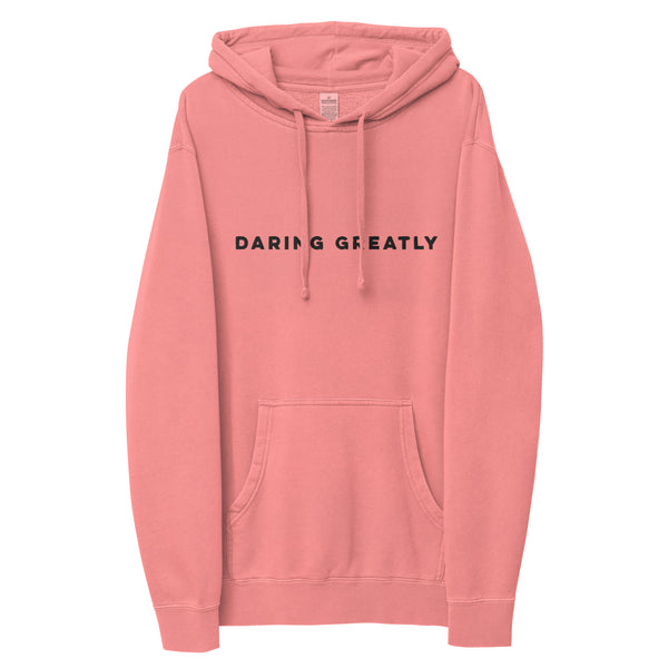 DARING GREATLY Womens pigment-dyed hoodie