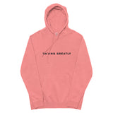 DARING GREATLY Womens pigment-dyed hoodie