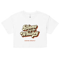 Women’s WHISKEY crop top - White